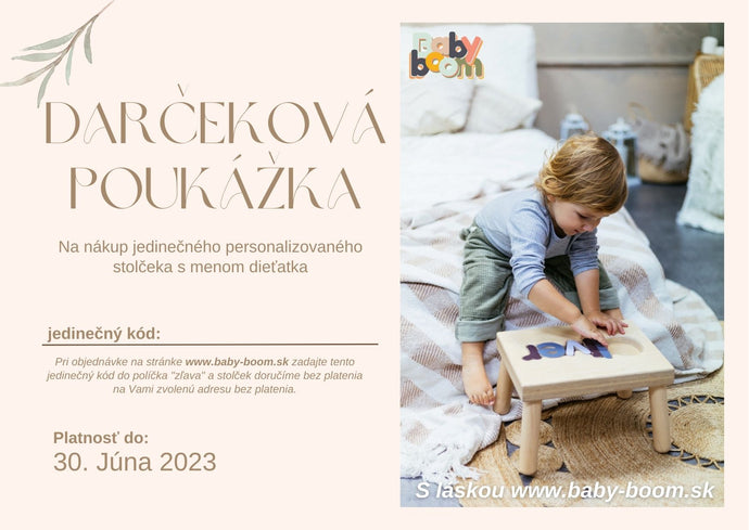 Darčeková poukážka ako darček